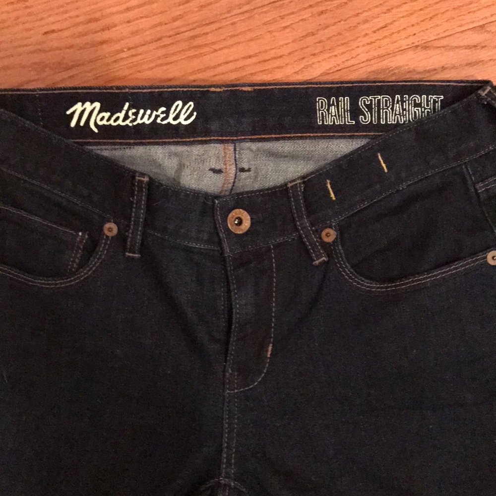 Madewell Women's Straight Leg Jeans - Dark Blue